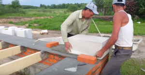 Одноэтажные бани с верандой