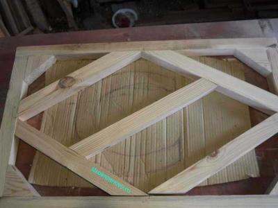  
Деревянная калитка со спартаковским ромбом своими руками