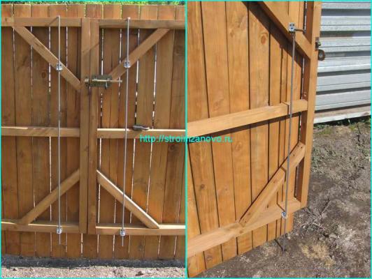  
Распашные ворота своими руками