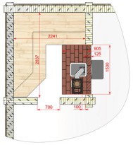 Проход трубы через потолок бани Проход трубы через потолок бани