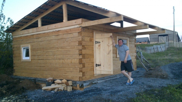 Продолжаем строительство бани весной