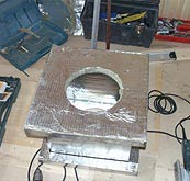 Проход трубы через потолок бани Проход трубы через потолок бани