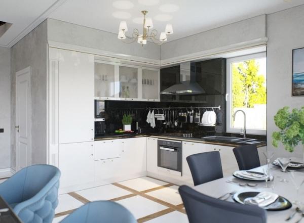 Интерьер кухни в таунхаусе (25+ фото): идеи, стили, рекомендации дизайнеров