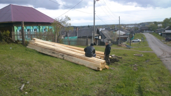 Продолжаем строительство бани весной