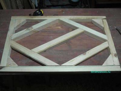  
Деревянная калитка со спартаковским ромбом своими руками