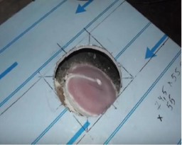 Проход трубы через потолок бани Проход трубы через потолок бани