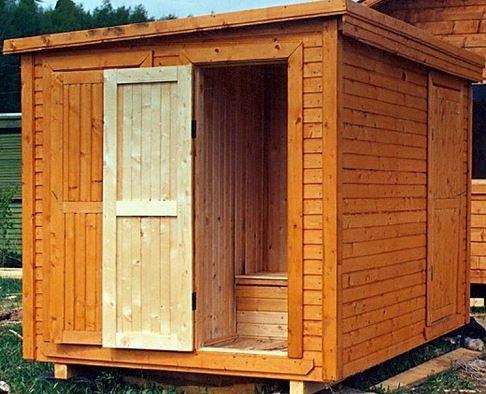 Как сделать туалет в бане