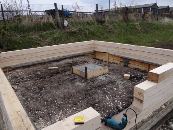 Продолжаем строительство бани весной