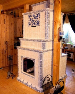 Тонкости плиточной облицовки печей