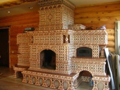 Тонкости плиточной облицовки печей