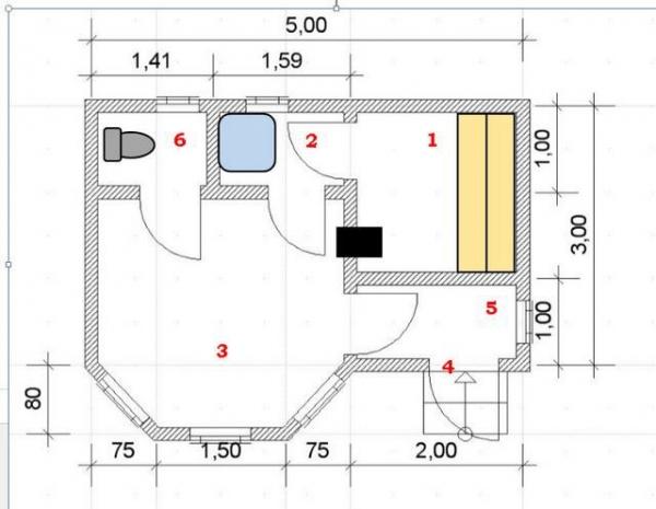 Красивые бани из бруса проекты