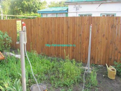  
Декоративный забор из тростника