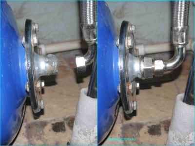  
Замена фланца гидроаккумулятора