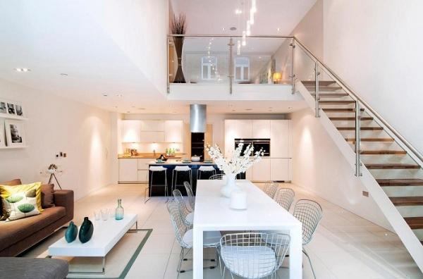 Интерьер кухни в таунхаусе (25+ фото): идеи, стили, рекомендации дизайнеров