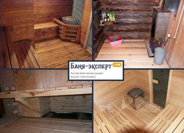 Как сделать проливные полы в русской бане