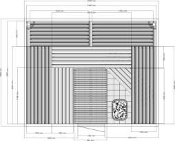 Полок в баню — чертежи