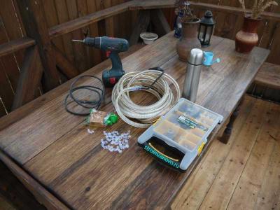  
Подсветка беседки светодиодной лентой