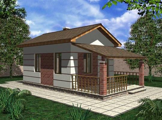 Проект бани 4 на 4 с верандой Проект бани 4 на 4 с верандой