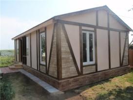 Одноэтажные бани с верандой