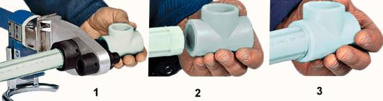 Пайка полипропиленовых труб – подготовка и соединение 