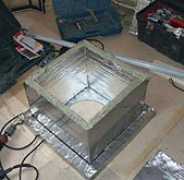 Проход трубы через потолок бани Проход трубы через потолок бани