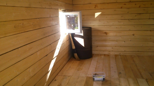 Продолжаем строительство бани весной