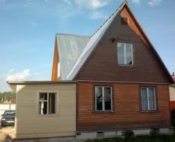 Одноэтажные бани с верандой