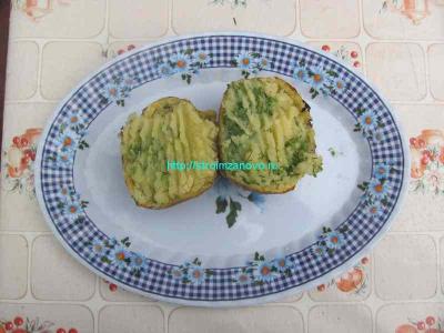  
Картофель, запечённый с сыром