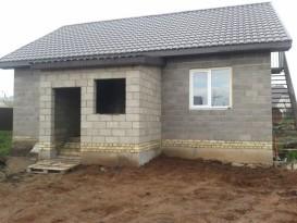 Одноэтажные бани с верандой