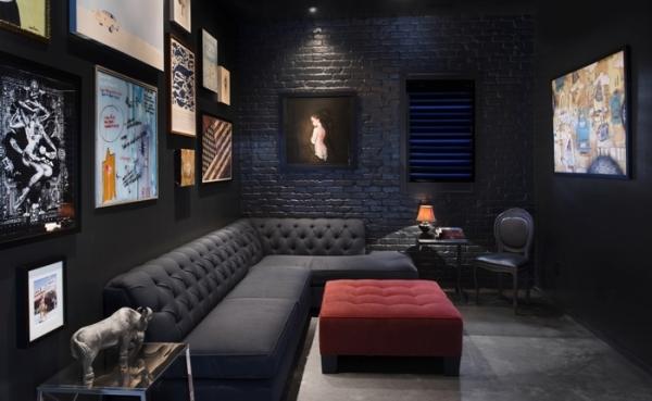 Дизайн черных стен: 20 интересных решений