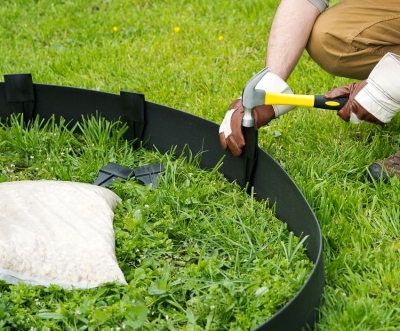 Грядки из пластиковой доски + фото