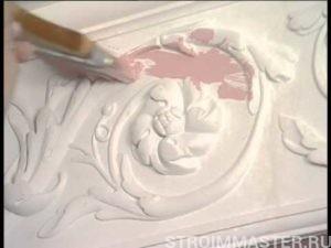 Патирование лепнины