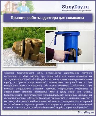 Адаптер для скважины — виды, применение, установка своими руками