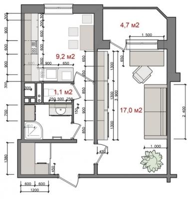 Дизайн однокомнатной квартиры 35 кв. м – фото, лучшие варианты планировок