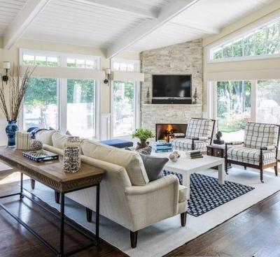 Морской стиль интерьера для загородного дома: особенности и примеры оформления Морской стиль интерьера для загородного дома: особенности и примеры оформления