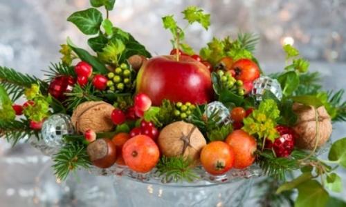 Овощи и фрукты в интерьере