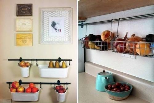 Овощи и фрукты в интерьере