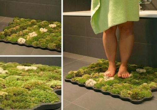 Живой коврик в ванную комнату