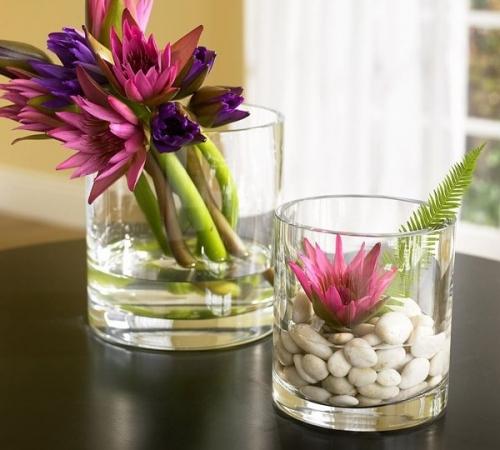 Чем наполнить стеклянную вазу для декора