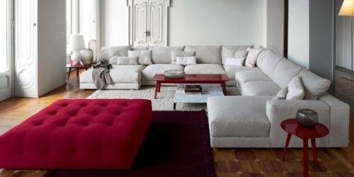 П-образные и полукруглые диваны для гостиной