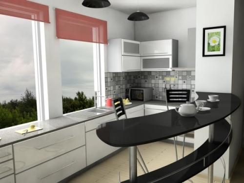 Барная стойка на кухне: варианты расположения Барная стойка на кухне: варианты расположения