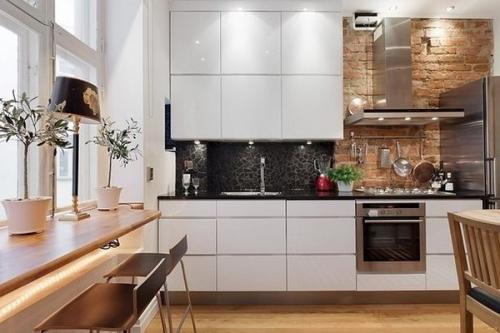 Барная стойка на кухне: варианты расположения Барная стойка на кухне: варианты расположения