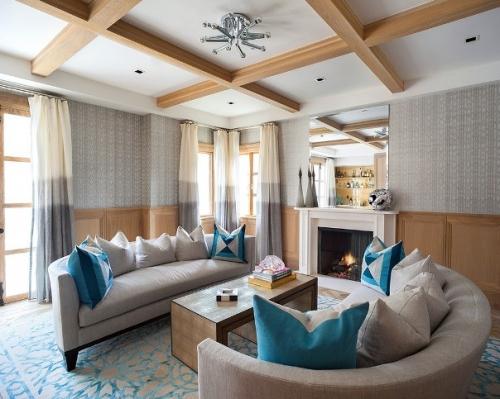 П-образные и полукруглые диваны для гостиной