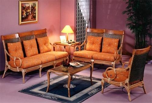 Мебель из ротанга в квартире