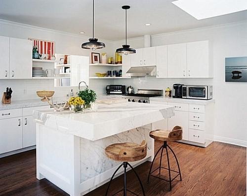 Барная стойка на кухне: варианты расположения Барная стойка на кухне: варианты расположения