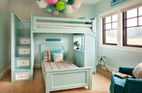 Кровать-чердак с рабочей зоной