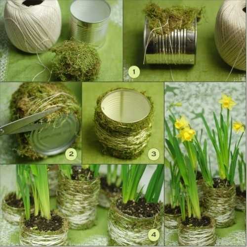 Декор цветочных горшков