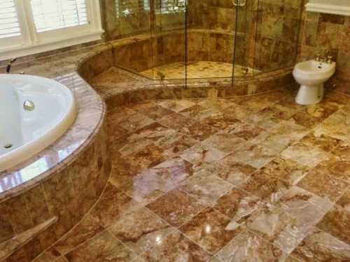 Пол из камня в квартире (доме) Пол из камня в квартире (доме)