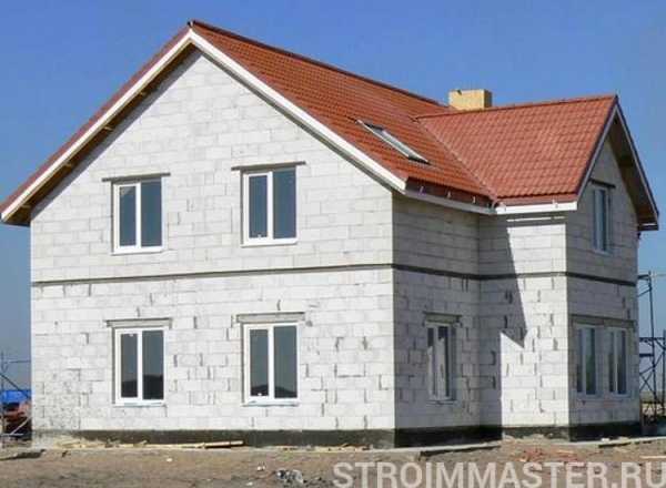 Двухэтажные и одноэтажные дома из блоков