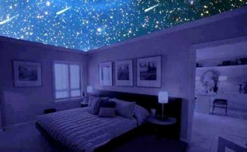 Потолок в спальне: варианты отделки